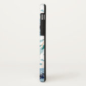 ブルーグリーンフローラ水彩 Case-Mate iPhoneケース (裏面/左)