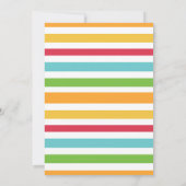 ブルーグリーンブルー'Bout Aパーティーフィエスタ1st誕生日 招待状 (裏面)