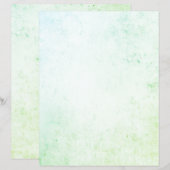 ブルーグリーンベネチアンプラスターテクスチャスクラップブック (正面/裏面)