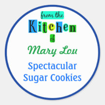 ブルーグリーンベーキングシールのキッチンから