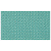 ブルーグリーンベージュクレメヴィンテージペイズリーテーブルセル テーブルクロス (正面(横))