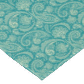 ブルーグリーンベージュクレメヴィンテージペイズリーテーブルセル テーブルクロス (アングル)