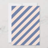 ブルーグリーンホエールライトハウスアホイボーイベビーシャワー 招待状 (裏面)