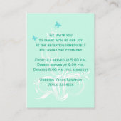 ブルーグリーンホワイトアクアフローラエンクロージャカード エンクロージャーカード (裏面)