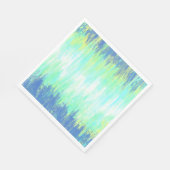 ブルーグリーンホワイト絞り染め スタンダードランチョンナプキン (角)