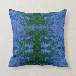 ブルーグリーンボタニック クッション