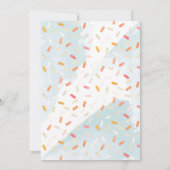 ブルーグリーンポプシクル水彩少年の赤ちゃんシャワー 招待状 (裏面)