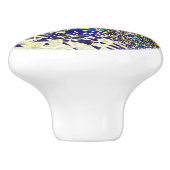 ブルーグリーンモザイク セラミックノブ (側面)