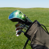 ブルーグリーンモーニングサンライズ抽象芸術at CT川 ゴルフヘッドカバー (インサイチュ)