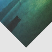 ブルーグリーンモーニングサンライズ抽象芸術at CT川 薄葉紙 (詳細)