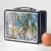 ブルーグリーンラブラドーライトジェムストーン メタルランチボックス (インサイチュ)