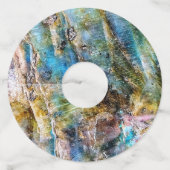 ブルーグリーンラブラドーライトジェムストーン ワイングラスタグ (裏面)