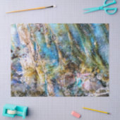 ブルーグリーンラブラドーライトジェムストーン 薄葉紙 (クラフト)