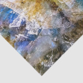 ブルーグリーンラブラドーライトジェムストーン 薄葉紙 (詳細)