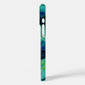 ブルーグリーンリーフ自然植物禅アートギフト Case-Mate iPhoneケース (裏面 / 左)