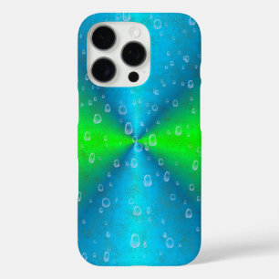 ブルーグリーンレインボーイン象スキンレザーオプション iPhone 16 PROケース
