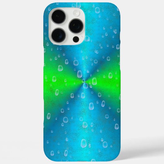 ブルーグリーンレインボーイン象スキンレザーオプション Case-Mate iPhoneケース (裏面)