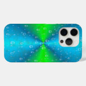 ブルーグリーンレインボーイン象スキンレザーオプション Case-Mate iPhoneケース (裏面 (横))
