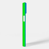 ブルーグリーンレインボーストライプズ Case-Mate iPhoneケース (裏面 / 右)