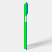 ブルーグリーンレインボーストライプズ Case-Mate iPhoneケース (裏面 / 右)