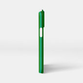 ブルーグリーンレインボーストライプズ iPhoneケース (右側面)