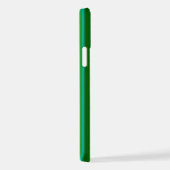 ブルーグリーンレインボーストライプズ iPhoneケース (右側面)