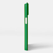ブルーグリーンレインボーストライプズ iPhoneケース (右側面)