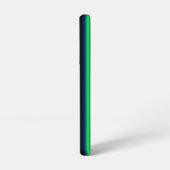 ブルーグリーンレインボーストライプズ SAMSUNG GALAXYケース (左側面)