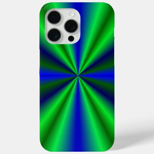 ブルーグリーンレインボー Case-Mate iPhoneケース (裏面)