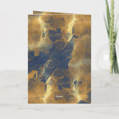 ブルーグリーンレッド金ゴールド中国のラビット新年2023 カード (裏面)