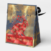 ブルーグリーンレッド金ゴールド2023ラビ中国のスニューイヤー フェイバーボックス (裏面サイド)