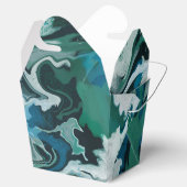 ブルーグリーン丸筆手作りカスタム フェイバーボックス (オープン)