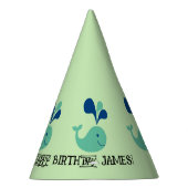 ブルーグリーン噴出鯨生誕祭パーティーハット☆★ ☆★ パーティーハット (右)