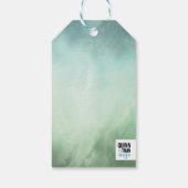 ブルーグリーン大理石縁ど ギフトタグ (裏面)