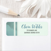 ブルーグリーン大理石縁ど ラベル (インサイチュ)