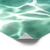 ブルーグリーン宇宙DNAストランドポスター ポスター (角)