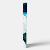 ブルーグリーン抽象芸術アート Case-Mate iPhoneケース (裏面 / 右)