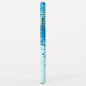 ブルーグリーン抽象芸術サーフのアップケース Case-Mate iPhoneケース (裏面/右)