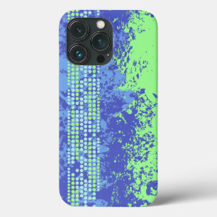 ブルーグリーン抽象芸術サーフビーチiphoneケース iPhone 13 proケース