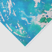 ブルーグリーン抽象芸術ティッシュペーパー 薄葉紙 (詳細)