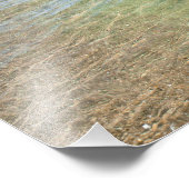 ブルーグリーン抽象芸術水写真 フォトプリント            (角)