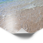 ブルーグリーン抽象芸術水写真 フォトプリント            (角)