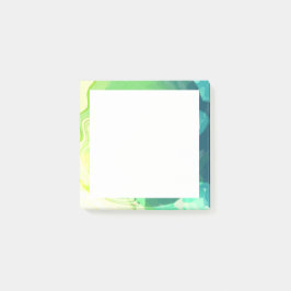 ブルーグリーン抽象芸術海 ポストイット