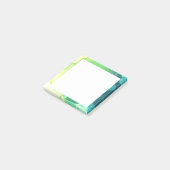 ブルーグリーン抽象芸術海 ポストイット (アングル)