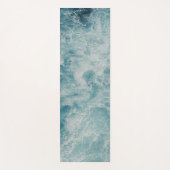 ブルーグリーン海夏ビーチ波 ヨガマット (正面)