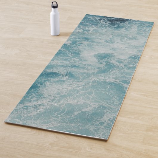 ブルーグリーン海夏ビーチ波 ヨガマット (インサイチュ)