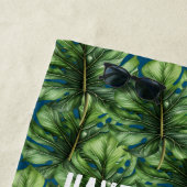 ブルーグリーン熱帯離れ産パインゴ ビーチタオル (インサイチュ)