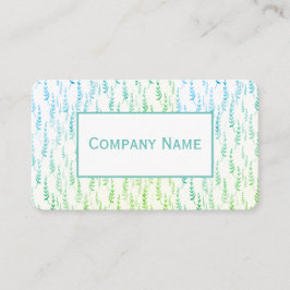 ブルーグリーン登山葉 名刺