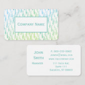 ブルーグリーン登山葉 名刺 (正面/裏面)