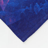 ブルーグリーン絞り染め フリースブランケット (角)